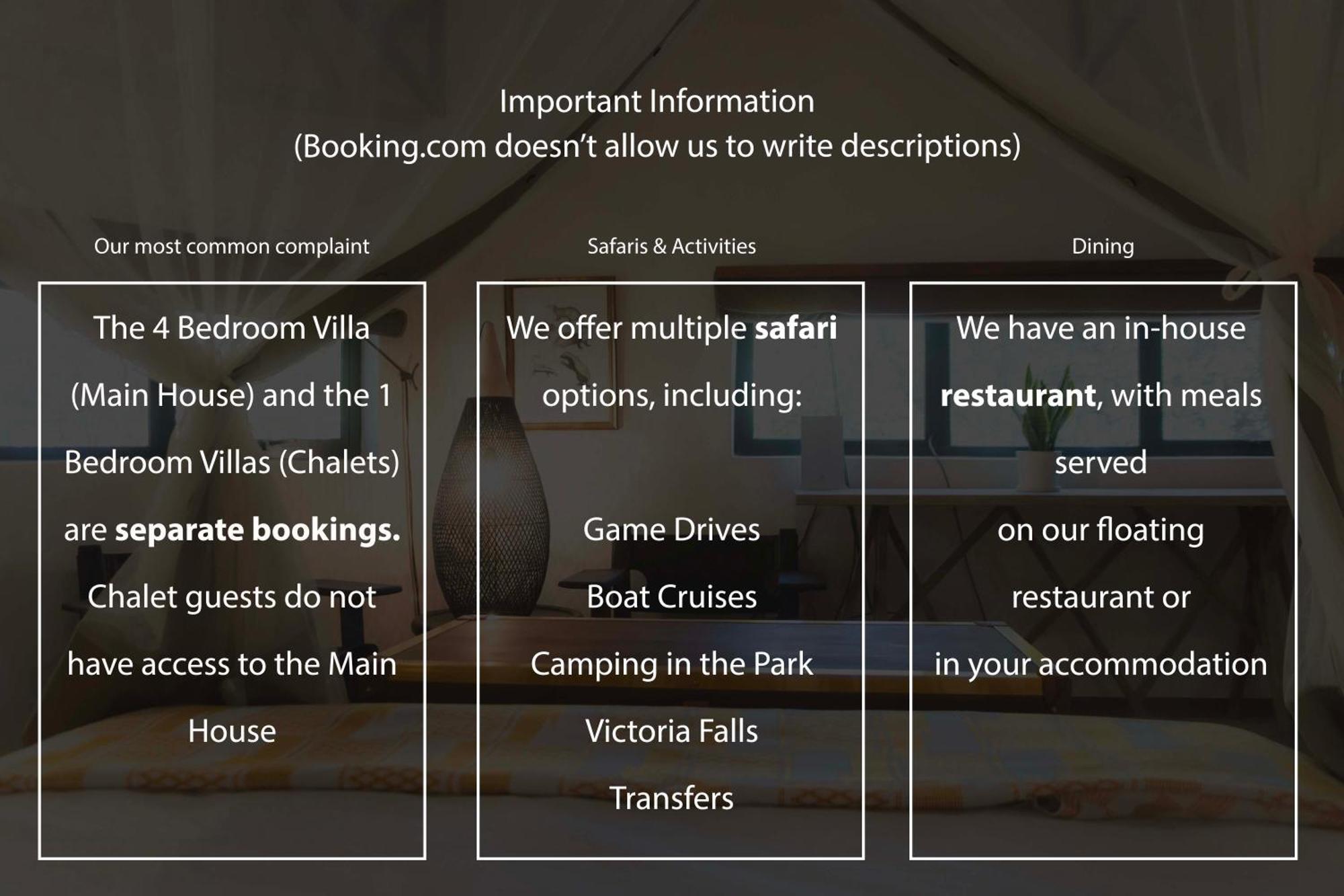 Chobe House Villa And Chalets Kasane Ngoại thất bức ảnh